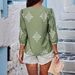 2026 European And American Clothing Summer New Fashion Printed Baggy Three-quarter Sleeve V-neck_ecoleips.com