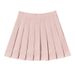 Women's Pleated Short Skirt JK Uniform Style Fashionable Midi Skirt Extended Length Safety Shorts Zipper Buttons All Seasons_ecoleips.com