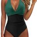 Women's Clothing One Piece Swimsuit Women's Fashion Sexy Halter Neck Lace Up Swimsuit Cross Backless Swimsuit_ecoleips.com