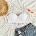 Women's Solid Color Hard Cup Bikini Set - Sexy Strap Top & High Support Swimwear For Beach & Pool_ecoleips.com