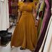 Summer New Women's plus Size Dress Short Sleeve V Neck Elastic Waist Cinching Slim Fit Solid Color Versatile Dress_ecoleips.com