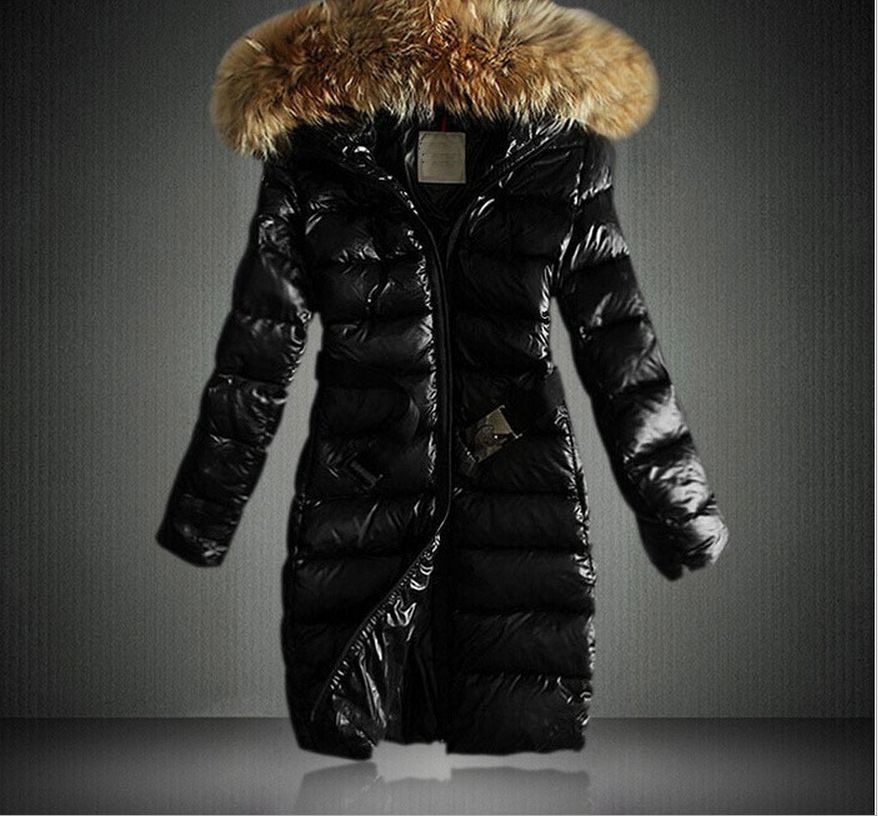 2023 European Station Winter New Fashion Slim Fit Mid-Length Down Cotton Coat With Large Fur Collar For Women Wholesale_ecoleips.com