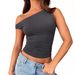Women's Clothing Summer New All Match Solid Color Splicing Decorative Small Vest Short Suit Women Wholesale_ecoleips.com