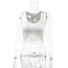 Women's Clothing Summer New Hot Selling Women's Camisole Vest Casual Fashion Beautiful Back Slim Solid Color Versatile Tops_ecoleips.com