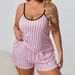 Large Size Women's Summer Pajamas European American Style Four Seasons Home Clothes Camisole plus Size Clothes for Women_ecoleips.com