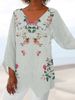Aria Basics Aria Basics 2024 New Women's Fashion For Cross-Border Trade: European American Style 3D Printed Animal And Nature Scenery V-Neck_ecoleips.com