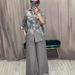 Women’S Clothing Suit For Women New Summer Casual Long Sleeved Printed Tops And Trousers Two Piece Suit_ecoleips.com