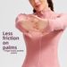 Women's Long Sleeved Yoga Top Slim Fit Stretchy High End Elegant for Running And Fitness_ecoleips.com