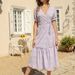 2022 European And American Women's Fashion Summer New Sexy V-neck Bohemian Beach Printed Commuting Chiffon Dress_ecoleips.com