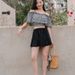 Petite Girls Three Piece Two Piece Swimsuit Set with Ruffles for Slimming Effect And Chest Coverage Retro Plaid Design for Summer Hot Springs_ecoleips.com