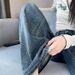 Women's Clothing Narrow Wide Leg Jeans For Women, Loose High Waist Straight Pants, Spring Niche Design, Personalized Hot Diamond Mopping Pants_ecoleips.com