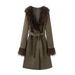 Women's Fringed Suede Jacket - Vintage Boho Chic Coat For Fall & Winter, Casual & Dressy Outfits_ecoleips.com