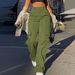 Women's Clothing Street Fashion Multi Pocket Overalls Straight Trousers High Waist Slim Loose Overalls_ecoleips.com