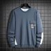 Men's plus Size Trendy Sports Casual Sweatshirt Autumn New Loose Student Top_ecoleips.com