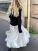 K Jellyfish Skirt Women's New High Waisted A-line Design Sense Niche Fluffy Flower Bud Half Body Long Skirt_ecoleips.com