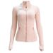 Women's Clothing Twilight Rose Gold Non-Mesh Stand Collar Jacket Generation 3 Women's Slim Fit Sports Fitness Yoga Wear Thin Coat_ecoleips.com
