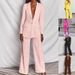 Women's Spring Summer Casual Blazer Suit Set - Professional Office Wear Stretch Comfort Fit Jacket & Pants Two-Piece For Business Travel_ecoleips.com