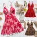 Women's Clothing Summer Vacation Dress Sexy Hot Girl Sleeveless Backless Suspender Dress_ecoleips.com