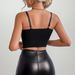 Cross-Border Hot-Selling Hollow Lace Underwire Short Design Sexy Fishbone Bra Waist Cincher Outer Wear Beautiful Back_ecoleips.com
