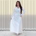 Women's Clothing Fashion Diamond Studded Satin Evening Dress_ecoleips.com