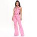 Women's Clothing Women's Denim Fashion High Elastic Sexy Backless Lapel Pocket Workwear Trousers Jumpsuit_ecoleips.com