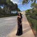 Women’s Clothing Sexy Burning Flower Sling Oblique Shoulder Flower Long Dress Dress_ecoleips.com