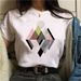Cross-border Fashion Women's Clothing With Short Sleeves And Stylish Geometric Patterns_ecoleips.com