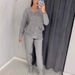 2024 European American Hot-Selling Spring And Autumn Fashion Casual Solid Color Rhinestone Long Sleeve Round Neck_ecoleips.com
