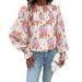 DiYun Develops Designs 's Floral Print Shirt Tops Spring/summer 2026, Featuring An Elegant And Sophisticated_ecoleips.com
