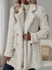 Bestselling Women's Plush Coat Comfortable Casual Warm Suit Collar Double-Breasted Mid-Length Overcoat_ecoleips.com