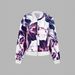 Fall New Baseball Collar Printed Jacket For Women, Zippered Versatile Outerwear Top_ecoleips.com