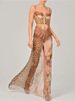 Blifanbo Sexy Leopard Print Lace Split Maxi Dress Women Gown Elegant Sleeveless Patchwork Chiffon Backless Beach Evening Dress_ecoleips.com