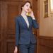 Women's Plaid Suit Set British Style Casual Blazer And Pants Two-Piece Office And Daily Wear Outfit_ecoleips.com
