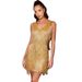 2024 Independent Station Tassel Sequin European And American Elegant V-neck Sleeveless Short Even Dress Women's_ecoleips.com