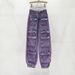 Women's Clothing Workwear Design Denim Leggings For Women Spring New Multi Pocket High Waist Slim Harem Trousers_ecoleips.com