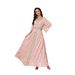 Voya Middle Eastern Abaya With Gold Embossing, Fashionable High-end Women's Clothing, Elegant And Slim-fitting Long_ecoleips.com