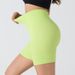 Women's Clothing Seamless Threaded Elastic Tight Three Quarter Pants_ecoleips.com