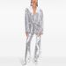 K New Fashion One Piece Buckle Mesh Sequin Suit Pants Set Two Piece Set_ecoleips.com