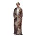Modest Abaya Dress Elegant Marble Print Scarf & Cardigan Set – Stylish Two-Piece Headscarf With Open Front Knitwear For Women_ecoleips.com