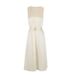 Summer New French-style Elegant Dress With Belt That Accentuates The Waist Creates A Slimming Effect, Sleeveless,_ecoleips.com