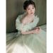Green Evening Gown, 2026 New Style, Niche, Forest Themed, Fairy Like, Student Graduation, Vocal Arts Exam, Tulle Performance Costume._ecoleips.com