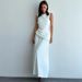 Summer Slim Fit Faux Two Piece Sleeveless round Neck Dress Fashionable Gathered Gentle Style Slimming Women's Clothing_ecoleips.com