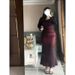 C1I Set 100kg Strap Mermaid Dress Plus Size Pure Desire Sexy Ruched Slimming Long Sleeve Open_ecoleips.com