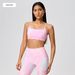 European American Style Padded Push-up Shockproof Sports Bra Cross-back Design For Running, Fitness, And Yoga, With A_ecoleips.com