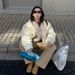 girl MMFISH Street Style Warm Fuzzy Flight Suit High-end Loose Thick Melard Cotton Jacket 24W459_ecoleips.com