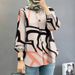 Women's Clothing Fashion Long Sleeved Printed Shirts For Women Autumn New Retro Casual Button Tops_ecoleips.com
