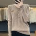Women's Low Neck Slim Fit Knitwear V Neck Sweater Korean Style Casual Versatile Base Layer Autumn Pullover_ecoleips.com