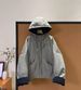 girl Euroean Fashion Color-Block Hooded Short Cotton Jacket For Women 2025 Autumn Winter New Korean Style Loose Versatile_ecoleips.com