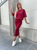 Women's Clothing Retro Versatile Stretch Knit Sweater Short Sleeved Suit Two Piece Suit For Women_ecoleips.com