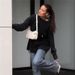 Essential Crewneck Knit Sweater – Ultra-Soft Long Sleeve Pullover In Classic White & Black – Versatile Layering Staple For Fall & Winter_ecoleips.com